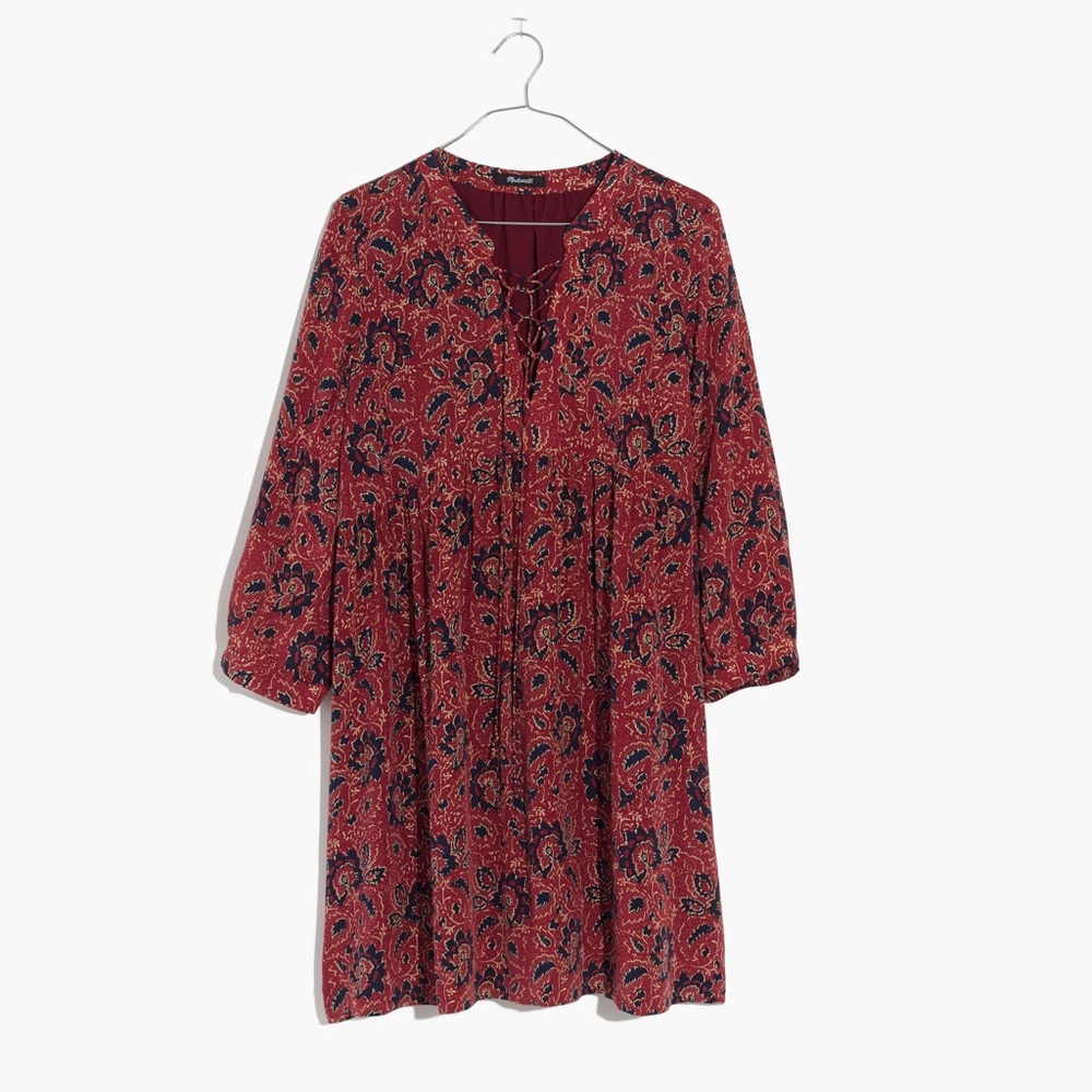 NWT Madewell Navy/Red Dress
